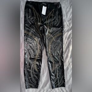 AKIRA Black Faux Leather Pants